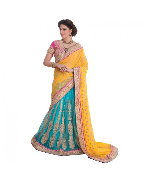 KITESHOP Fancy Designer Lehenga Saree